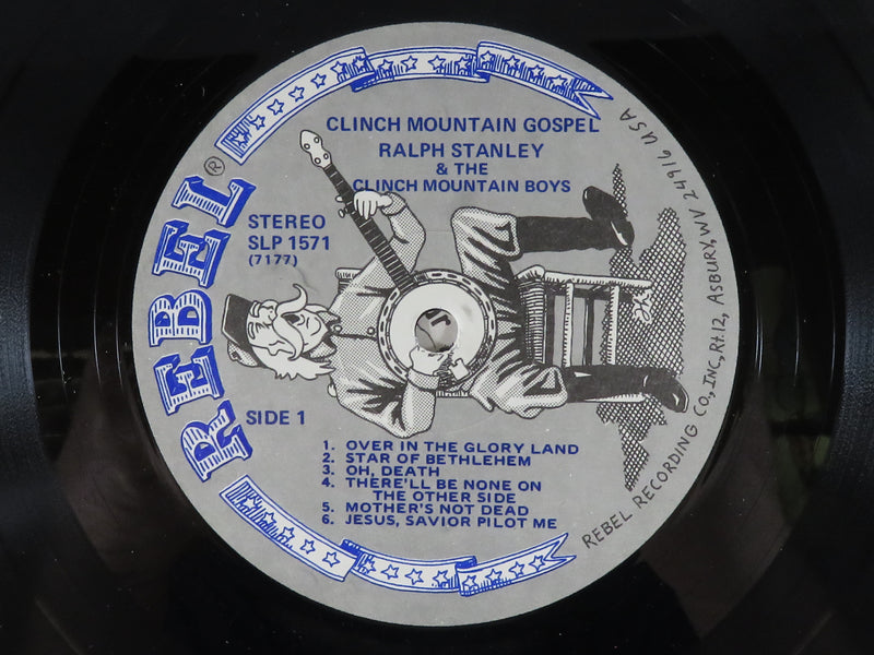 Ralph Stanley and the Clinch Mountain Boys Clinch Mountain Gospel Rebel SLP 1571 Vinyl Album