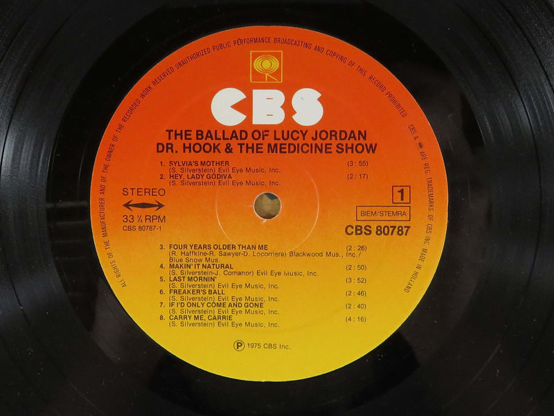 Dr. Hook & The Medicine Show The Ballad of Lucy Jordan 1975 Reissue CBS 80787 Vinyl Album