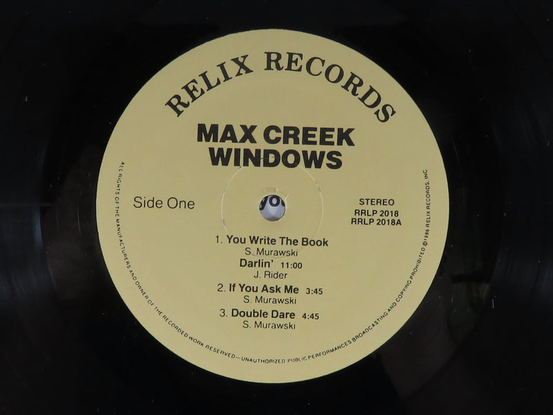 Max Creek Windows 1986 Relix Records RRLP 2018 Vinyl Album