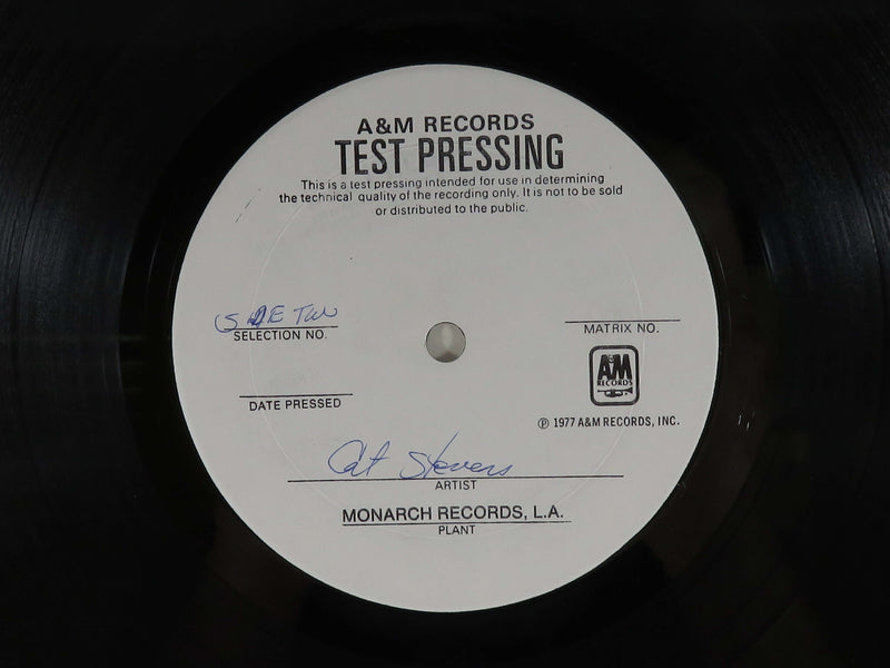 Cat Stevens IZITSO Test Pressing 1977 A&M Records Monarch Pressing SP-4702 Vinyl Album