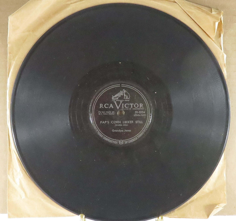 Grandpa Jones Pap's Corn Likker Still/Bread and Gravy RCA Victor 20-5234 78 RPM Record