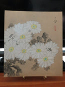 White Blooming Flower Ink & Paint Cloth Original Antique Japanese Woodblock Print product image for Just Stuff I Sell, clear front view, neutral background, original listing photo, optimized descriptive alt text, centered composition variant 2