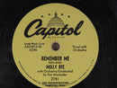 Molly Bee Remember Me/Pine Tree Pine Ove Me Capitol Records Sample Copy 78 RPM Record product image for Just Stuff I Sell, clear front view, neutral background, original listing photo, optimized descriptive alt text, centered composition variant 3