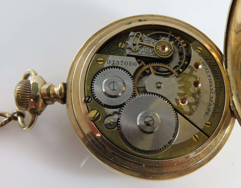 c1899 Waltham Riverside Pocket Model 1888 Watch 15 Jewel Size 16s For Parts Repair