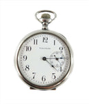 c1907 Coin Silver Cased Grade Lady Waltham Pocket Watch Model 1890 6s 16 Jewel