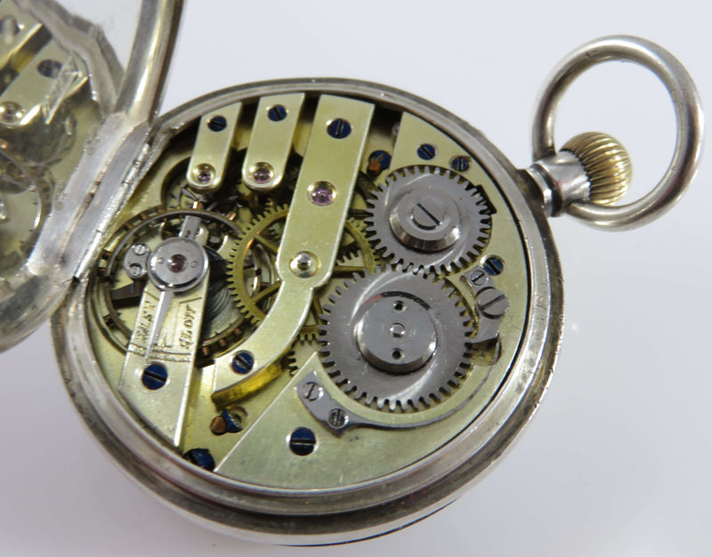 Mackay & Chisholm Swiss 935 Silver Stem Wind Pocket Watch Womens Size 0 for Repair or Parts