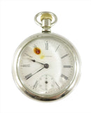 c1899 Waltham 18s Pocket Watch 7 Jewel Model 1883 Grade 18 AWCCO Silveroid Case