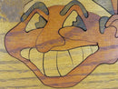 Cleveland Indians Chief Wahoo Artist Signed Painted Formed Wood Marquetry Style product image for Just Stuff I Sell, clear front view, neutral background, original listing photo, optimized descriptive alt text, centered composition variant 4