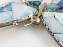 Large Unsigned Opal Doublet Inlaid Sterling Silver Butterfly Southwestern Style Brooch product image for Just Stuff I Sell, clear front view, neutral background, original listing photo, optimized descriptive alt text, centered composition variant 6
