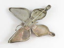 Large Unsigned Opal Doublet Inlaid Sterling Silver Butterfly Southwestern Style Brooch product image for Just Stuff I Sell, clear front view, neutral background, original listing photo, optimized descriptive alt text, centered composition variant 7