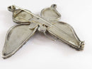 Large Unsigned Opal Doublet Inlaid Sterling Silver Butterfly Southwestern Style Brooch product image for Just Stuff I Sell, clear front view, neutral background, original listing photo, optimized descriptive alt text, centered composition variant 9