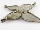 Large Unsigned Opal Doublet Inlaid Sterling Silver Butterfly Southwestern Style Brooch product image for Just Stuff I Sell, clear front view, neutral background, original listing photo, optimized descriptive alt text, centered composition variant 10
