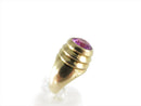 18K Gold Beehive Ring 60's Style 18K Honey Ring Round Cut Purple Sapphire product image for Just Stuff I Sell, clear front view, neutral background, original listing photo, optimized descriptive alt text, centered composition variant 2
