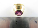 18K Gold Beehive Ring 60's Style 18K Honey Ring Round Cut Purple Sapphire product image for Just Stuff I Sell, clear front view, neutral background, original listing photo, optimized descriptive alt text, centered composition variant 10