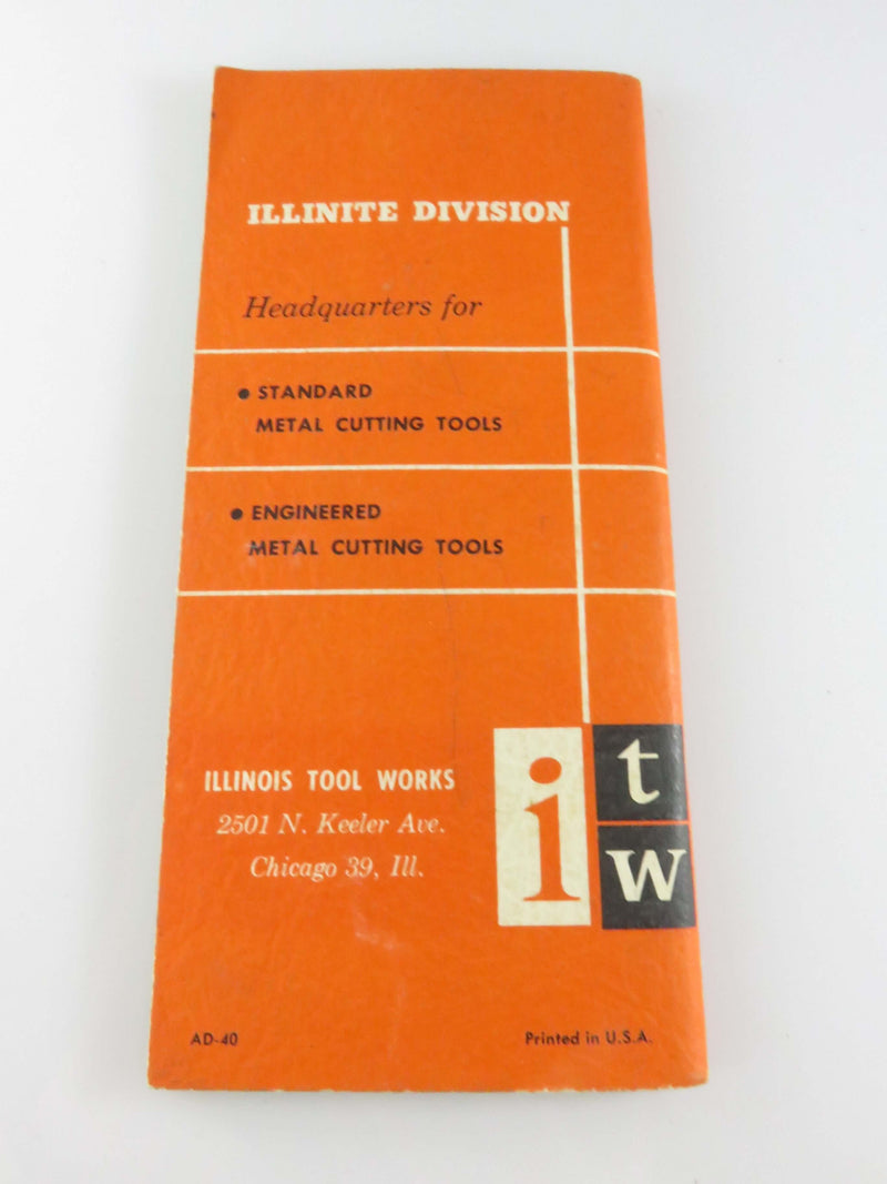 1956 ITW Trigonometry Tables and Involute Functions Illinite Division