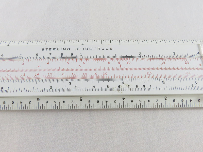 Vintage SP Precision Sterling Slide Rule USA Made 10" Ruler
