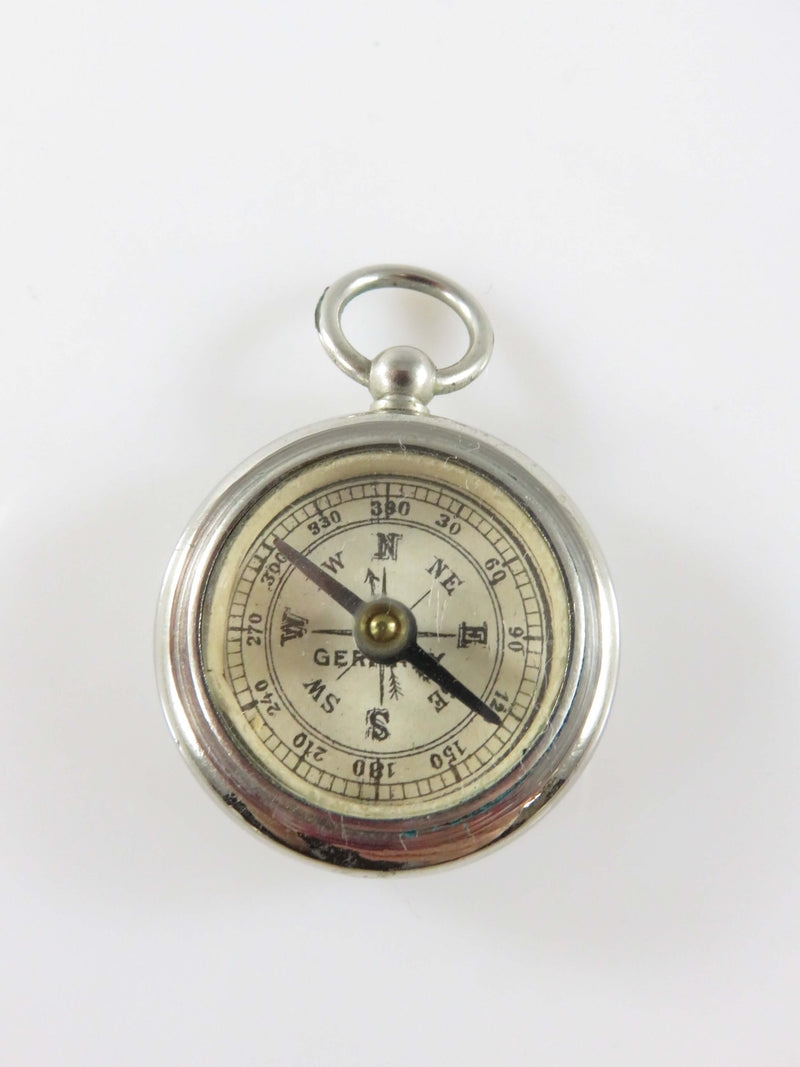 Antique German Compass Paper Dial Pocket Watch Fob Compass