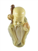 Handmade Japanese Resin Netsuke Statue Old Man Figurine — Antiques:Asian Antiques:Japan:Netsuke — front view