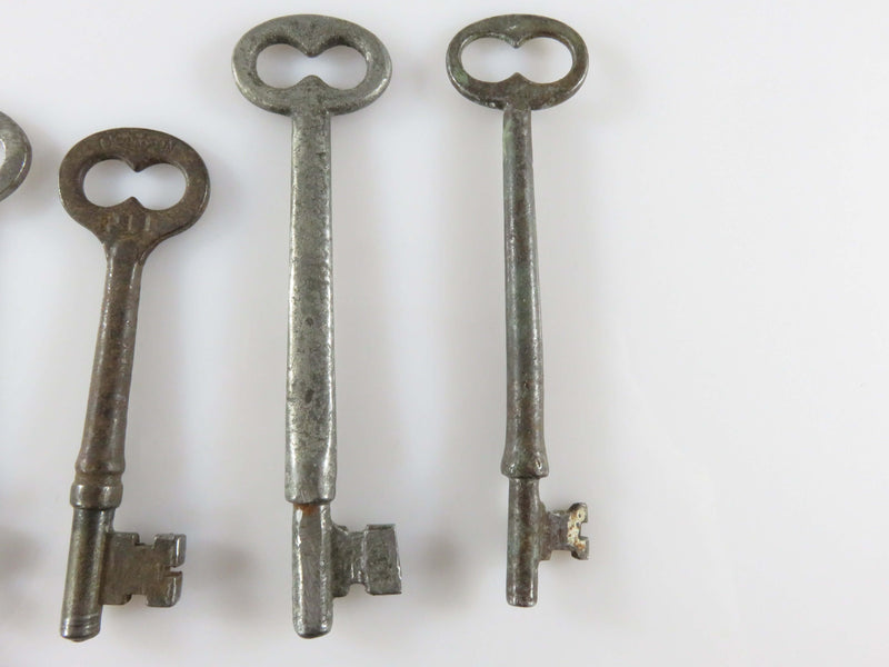Grouping of 6 Antique Skeleton Keys Corbin