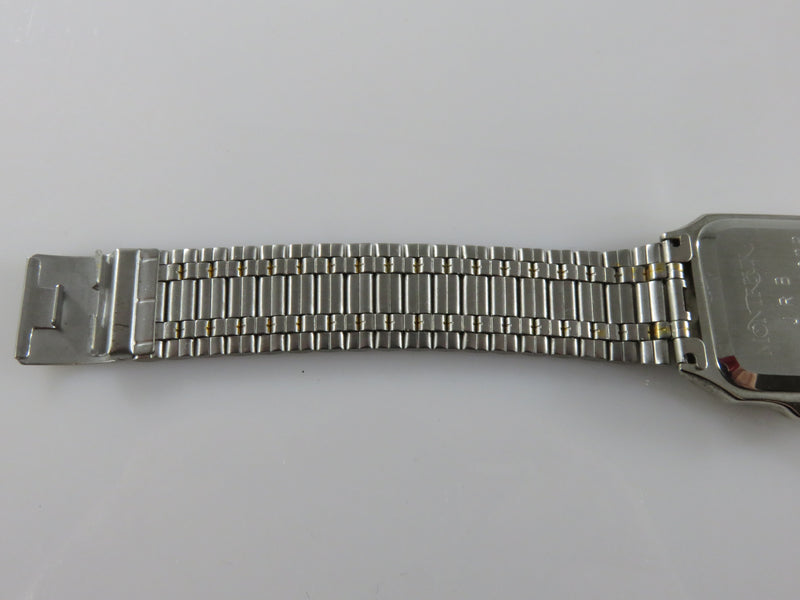 Vintage 1978 Like New Jostens Montreux Gold Face Stainless Band Wrist Watch
