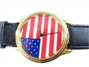 Vintage 1970's American Flag Dial July 4th Quartz Watch by Venice Italian Design