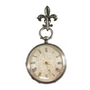 Antique Stauffer, Son & Co. Lepine Movement Silver Pocket Watch with Fancy Silver Dial