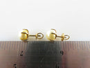 Antique 10K Pearl Stud Earrings Screw Backs Letter G Hallmark product image for Just Stuff I Sell, clear front view, neutral background, original listing photo, optimized descriptive alt text, centered composition variant 6