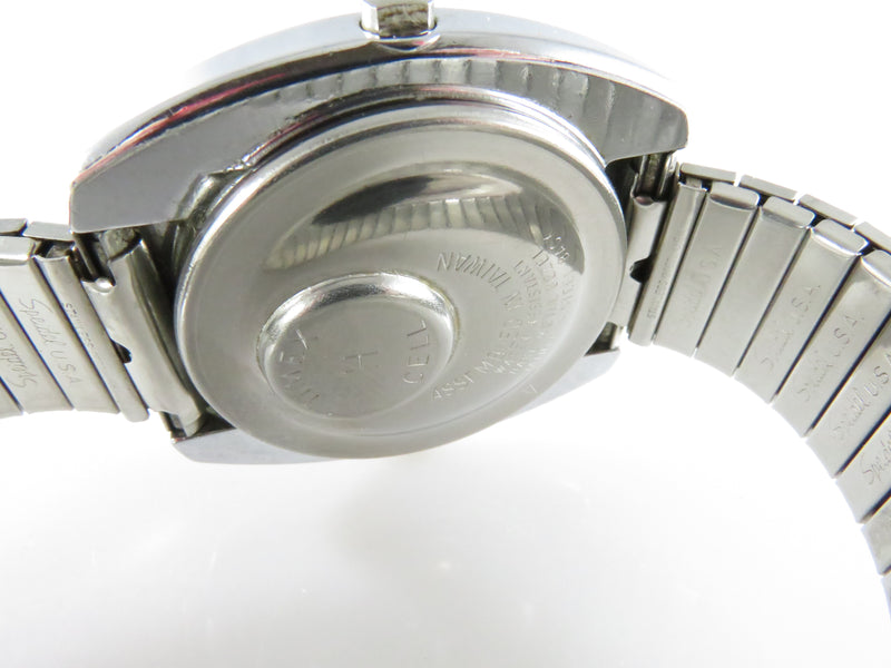 Timex Water Resistant SSQ Black Face Original Band Digital LCD Wrist Watch