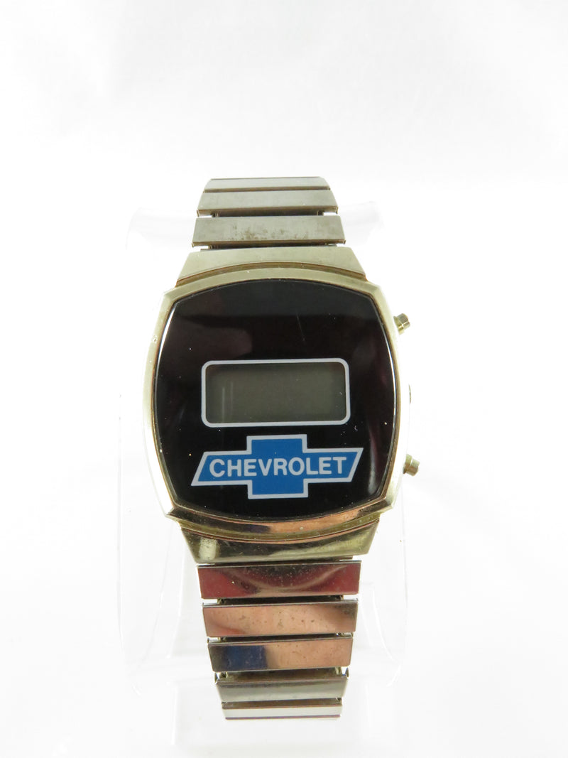Vintage 1980's Chevrolet LCD Quartz Men's Wristwatch Rare Find