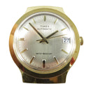 Timex 681 Automatic Water Resistant Watch Gold Washed Calendar GB