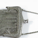 Antique Chain Coin Purse Full Mesh c1900 4 1/4" High Hand Made with Chain Strap product image for Just Stuff I Sell, clear front view, neutral background, original listing photo, optimized descriptive alt text, centered composition