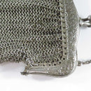 Antique Chain Coin Purse Full Mesh c1900 4 1/4" High Hand Made with Chain Strap product image for Just Stuff I Sell, clear front view, neutral background, original listing photo, optimized descriptive alt text, centered composition variant 7