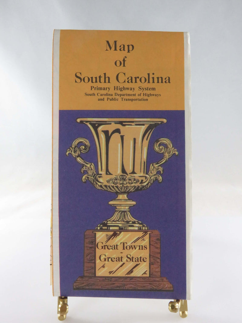 1983 Map of South Carolina Primary Highway System Great Towns Great State Map Ar