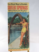 1952 Silver Springs Nature's Underwater Fairyland Map to Florida Original Map Art product image for Just Stuff I Sell, clear front view, neutral background, original listing photo, optimized descriptive alt text, centered composition