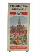 1970 Esso Philadelphia and Vicinity Map Humble Oil Map Art — front view