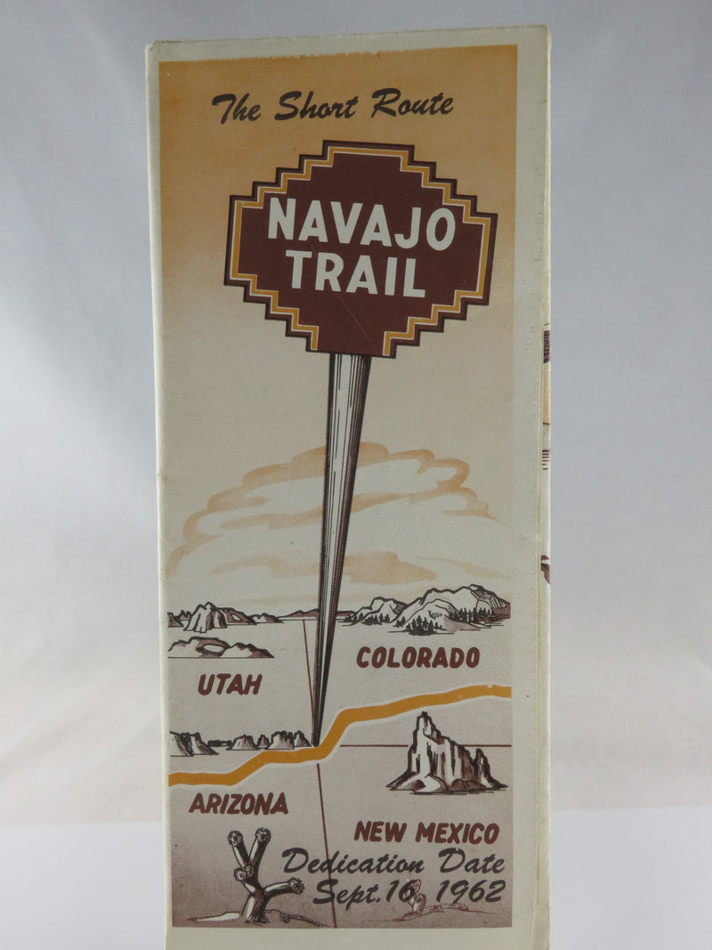 Sept 16 1962 The Short Route Navajo Trail Durango Harold Piedra Art Map
