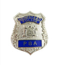 Vintage Retired Hempstead Police Benevolent Association (PBA) Mini Shield Enamel Silver — Collectibles:Historical Memorabilia