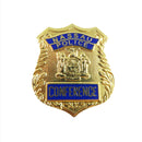 Vintage Retired Nassau Police Conference Mini Shield Enamel Gold Gilt product image for Just Stuff I Sell, clear front view, neutral background, original listing photo, optimized descriptive alt text, centered composition
