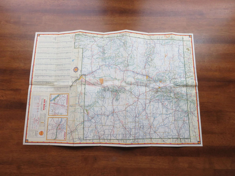 1960 Shell Highway Map of New Mexico The HM Gousha Company Map Art