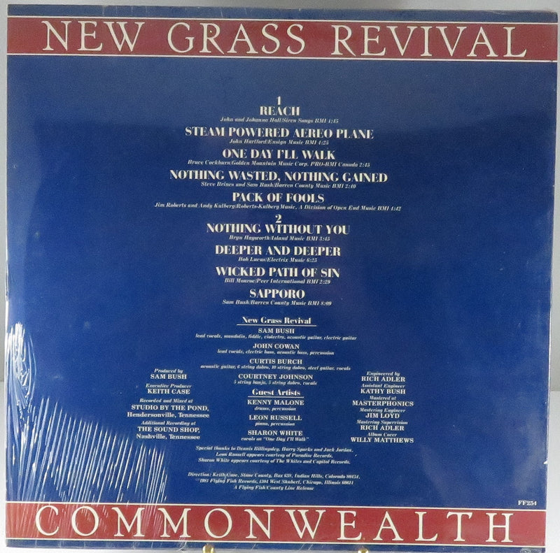 New Grass Revival NGR Commonwealth 1981 New old Stock Flying Fish Records FF 254 Vinyl Lp
