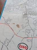 1964 Esso Richmond VA and the Historic Richmond Petersburg Area Road Map Art