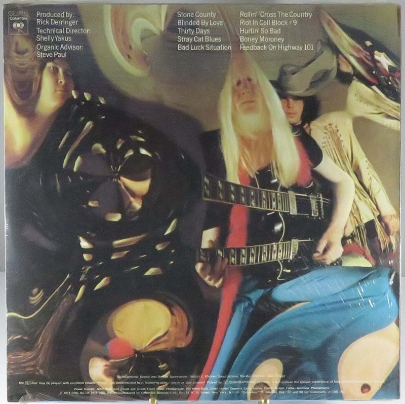 Johnny Winter Saints & Sinners 1974 New old Stock Quadraphonic Columbia Records PCQ 32715 Vinyl Lp