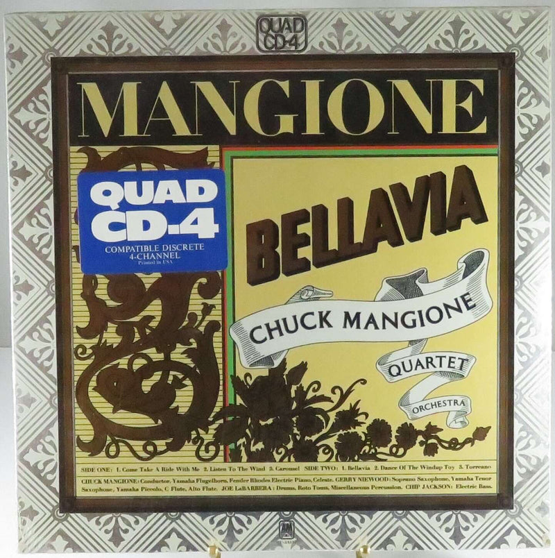 Chuck Mangione Bellavia 1975 New old Stock QuadrCD-4 A&M Records QU 54557 Vinyl