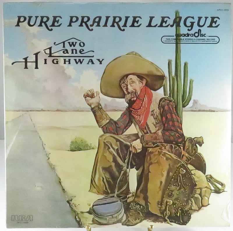 Pure Prairie League Two Lane Highway 1975 New old Stock Quadraphonic RCA Records APD1-0933 Vinyl Lp