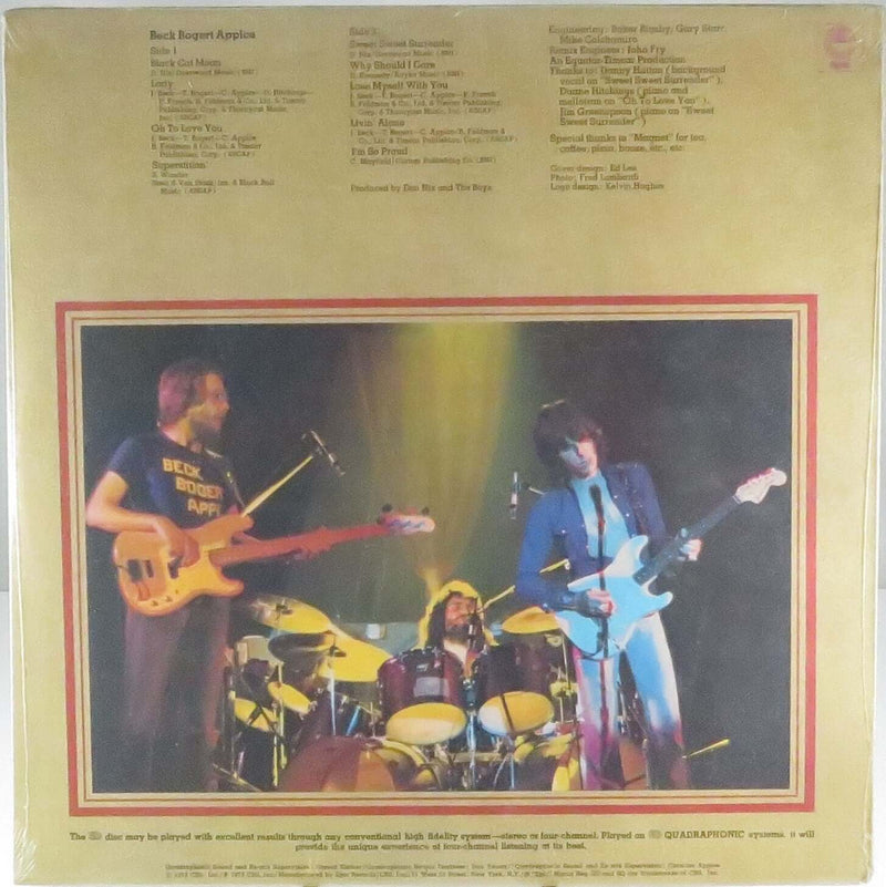 Jeff Beck Tim Bogert Carmine Appice 1973 New old Stock Quadraphonic Epic Records EQ 32140 Vinyl Lp