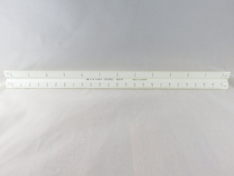 Triangle Ruler A.W. Faber Castell 853/Z1 Scale Drafting Tool Made in Germany