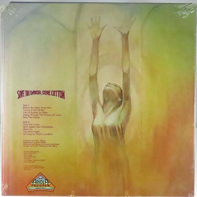 Gene Cotton Save the Dancer 1978 New old Stock Ariola Records SW 50031 Vinyl Lp