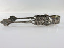 Antique German Antiko 800 Silver 3 1/2" Sugar Tongs Hildesheim Rose Pattern product image for Just Stuff I Sell, clear front view, neutral background, original listing photo, optimized descriptive alt text, centered composition variant 5