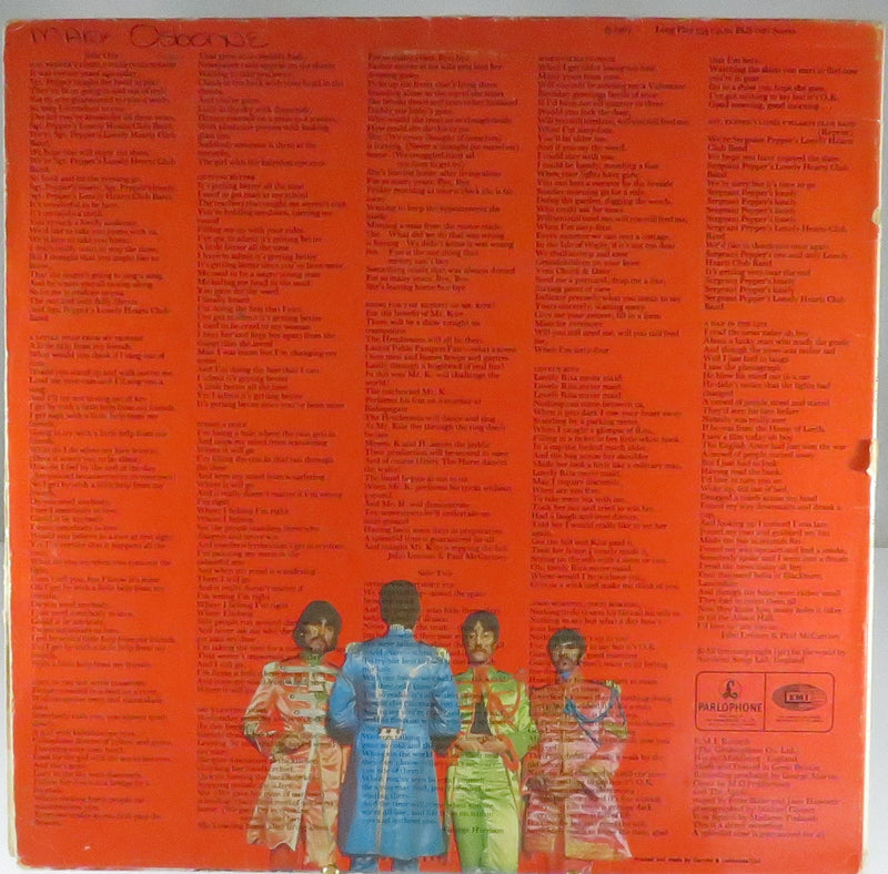 The Beatles Sgt Peppers Lonely Hearts Club Band UK EMI Parlophone Gatefold PCS 7027 Vinyl LP