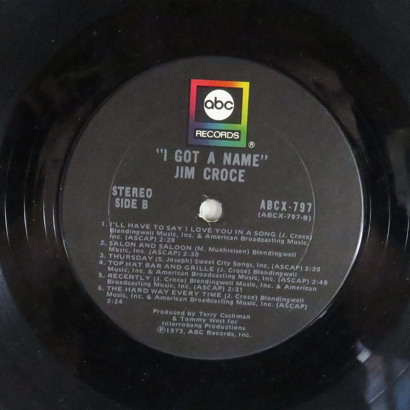 Jim Croce I Got A Name 1974 Terre Haute ABC Records ABCX-797 Vinyl LP